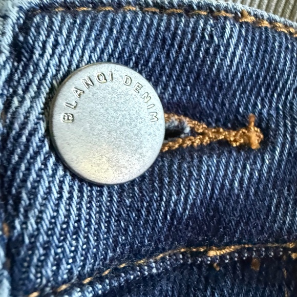Blanqi Denim Maternity Belly Support Straight Leg Jeans Size 10 Medium Wash - Picture 5 of 16